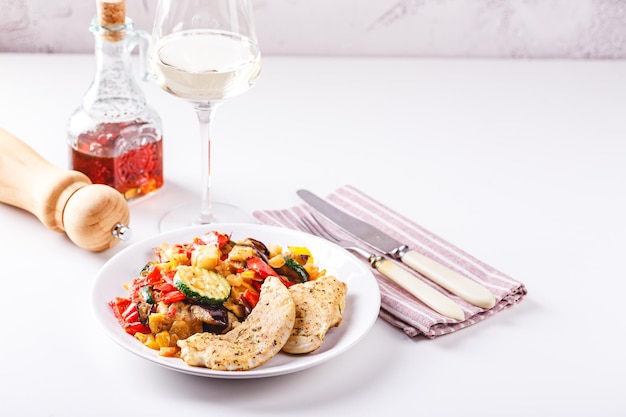 Talerz z domowym obiadem